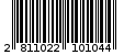 Γραμμωτός κωδικός 2811022101044