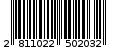 Γραμμωτός κωδικός 2811022502032