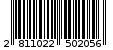 Γραμμωτός κωδικός 2811022502056
