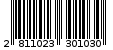 Γραμμωτός κωδικός 2811023301030