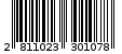 Γραμμωτός κωδικός 2811023301078