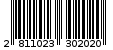 Γραμμωτός κωδικός 2811023302020