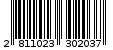 Γραμμωτός κωδικός 2811023302037
