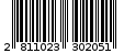 Γραμμωτός κωδικός 2811023302051
