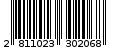 Γραμμωτός κωδικός 2811023302068