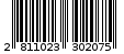 Γραμμωτός κωδικός 2811023302075
