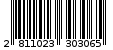 Γραμμωτός κωδικός 2811023303065