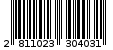 Γραμμωτός κωδικός 2811023304031