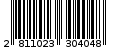Γραμμωτός κωδικός 2811023304048