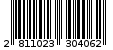 Γραμμωτός κωδικός 2811023304062