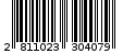 Γραμμωτός κωδικός 2811023304079
