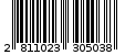 Γραμμωτός κωδικός 2811023305038