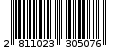 Γραμμωτός κωδικός 2811023305076