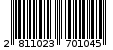 Γραμμωτός κωδικός 2811023701045
