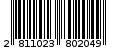 Γραμμωτός κωδικός 2811023802049