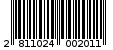 Γραμμωτός κωδικός 2811024002011