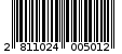 Γραμμωτός κωδικός 2811024005012