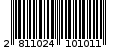 Γραμμωτός κωδικός 2811024101011