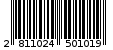 Γραμμωτός κωδικός 2811024501019