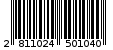 Γραμμωτός κωδικός 2811024501040