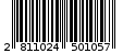 Γραμμωτός κωδικός 2811024501057