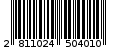 Γραμμωτός κωδικός 2811024504010