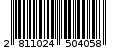 Γραμμωτός κωδικός 2811024504058
