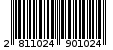 Γραμμωτός κωδικός 2811024901024
