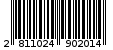 Γραμμωτός κωδικός 2811024902014