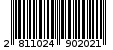 Γραμμωτός κωδικός 2811024902021