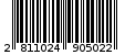 Γραμμωτός κωδικός 2811024905022