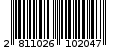 Γραμμωτός κωδικός 2811026102047