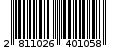 Γραμμωτός κωδικός 2811026401058