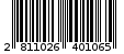Γραμμωτός κωδικός 2811026401065