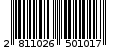 Γραμμωτός κωδικός 2811026501017
