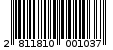 Γραμμωτός κωδικός 2811810001037
